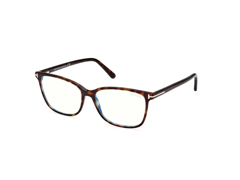 TOM FORD Donna FT5842-B 52 Montature da vista Acetato Havana Squadrata Normale
