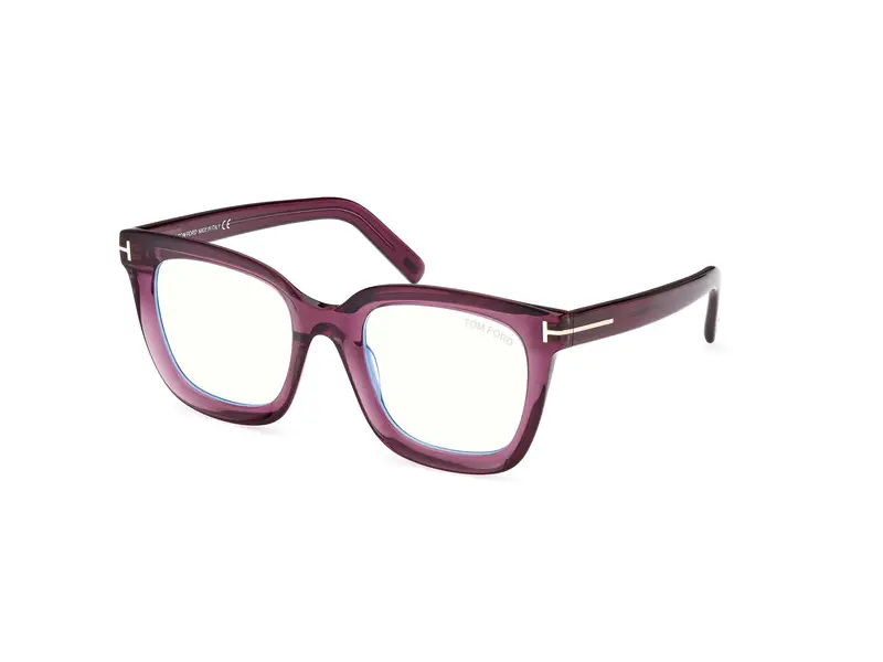 TOM FORD Donna FT5880-B 81 Montature da vista Acetato Viola Squadrata Normale