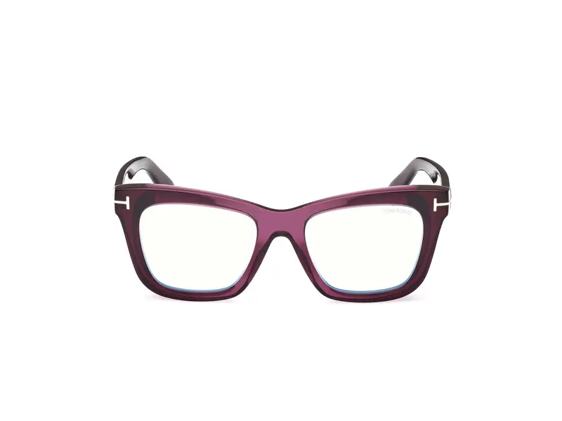 TOM FORD Donna FT5881-B 81 Montature da vista Acetato Viola Squadrata Normale miniatura 2