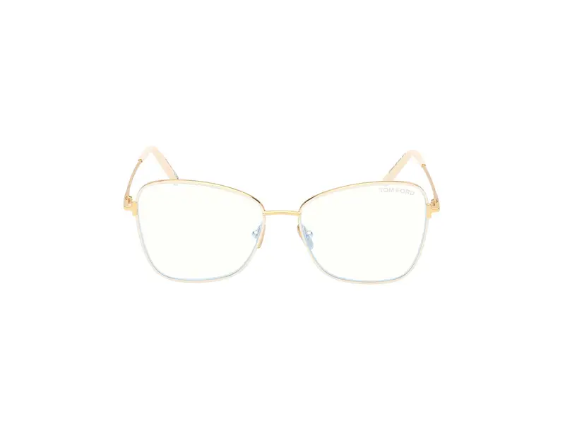 TOM FORD Donna FT5906-B 25 Montature da vista Metallo Avorio Farfalla Normale miniatura 2