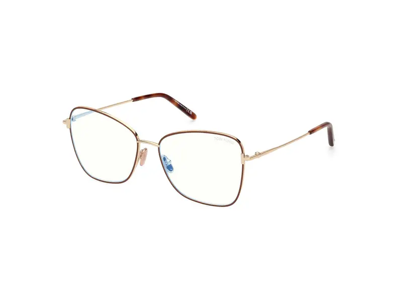 TOM FORD Donna FT5906-B 46 Montature da vista Metallo Marrone Farfalla Normale