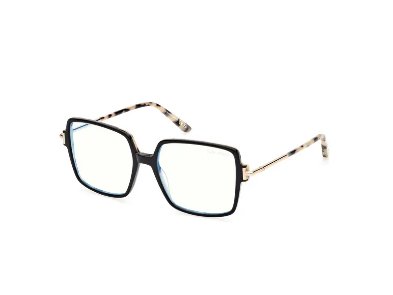 TOM FORD Donna FT5915-B 5 Montature da vista Acetato Nero Squadrata Normale