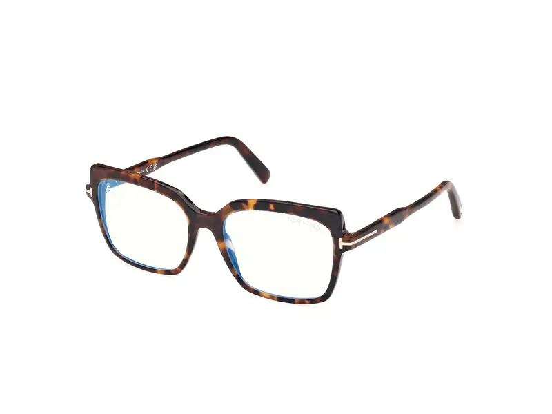 TOM FORD Donna FT5947-B 52 Montature da vista Acetato Havana  Farfalla Normale