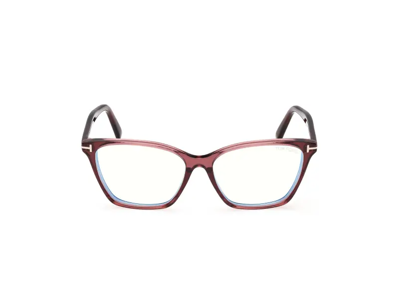 Donna FT5949-B 069 Montature da vista Acetato Bordeaux Cat Eye Normale miniatura 2