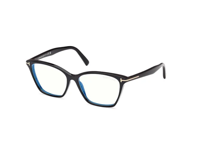 TOM FORD Donna FT5949-B 1 Montature da vista Acetato Nero  Cat Eye Normale