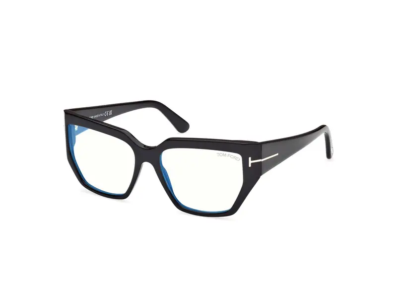 TOM FORD Donna FT5951-B 1 Montature da vista Acetato Nero Squadrata Normale