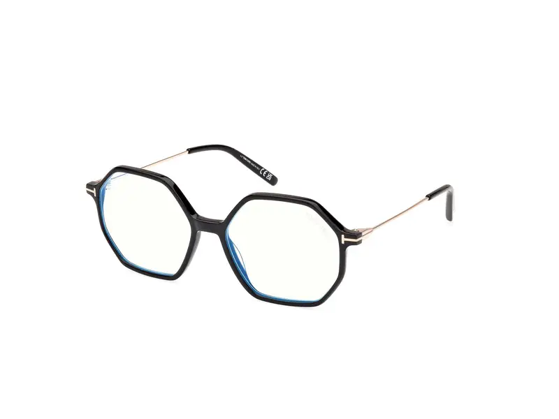 TOM FORD Donna FT5952-B 1 Montature da vista Acetato Nero  Geometrica Normale