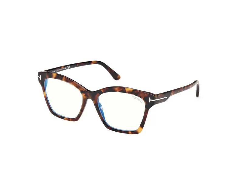 TOM FORD Donna FT5965-B 52 Montature da vista Acetato Havana  Squadrata Normale