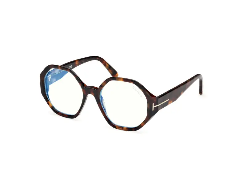TOM FORD Donna FT5967-B 52 Montature da vista Acetato Havana  Geometrica Normale