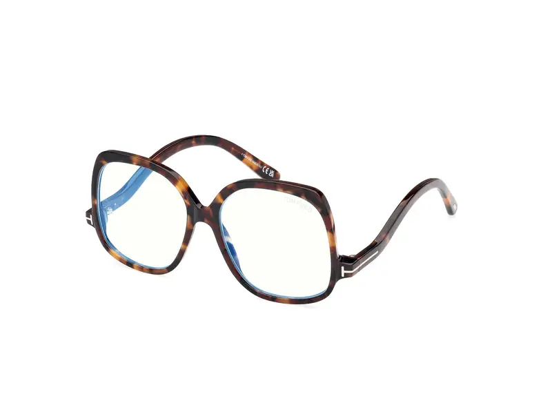 TOM FORD Donna FT5968-B 52 Montature da vista Acetato Havana  Squadrata Normale