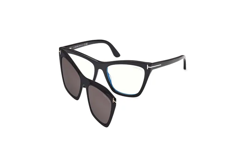 TOM FORD Donna FT5971-B 1 Montature da vista Acetato Nero  Cat Eye Normale