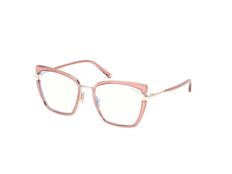TOM FORD Donna FT5984-B 72 Montature da vista Iniettato Rosa  Farfalla Normale