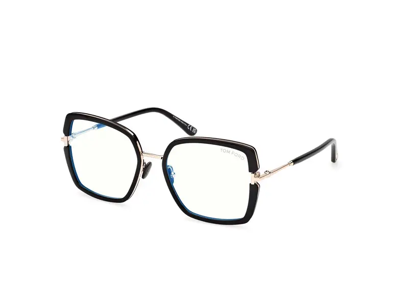 TOM FORD Donna FT5985-B 1 Montature da vista Iniettato Nero  Squadrata Normale