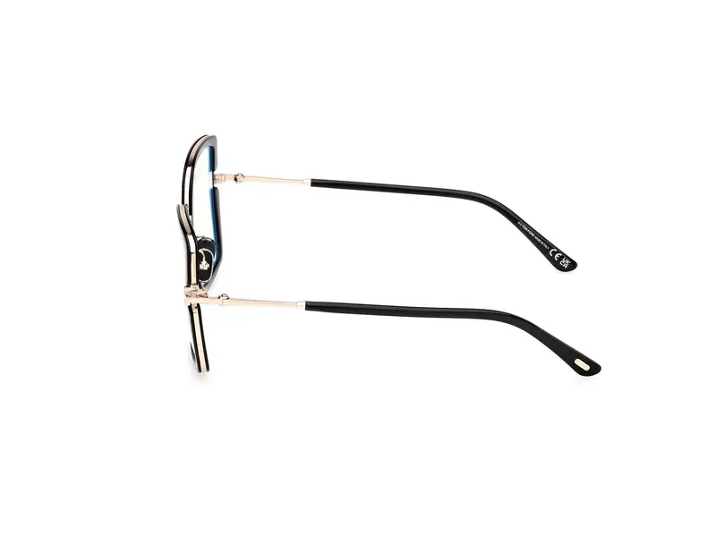 TOM FORD Donna FT5985-B 1 Montature da vista Iniettato Nero Squadrata Normale miniatura 2