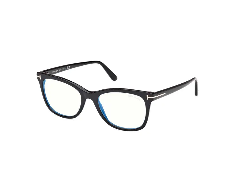 TOM FORD Donna FT5986-B 1 Montature da vista Acetato Nero Squadrata Normale