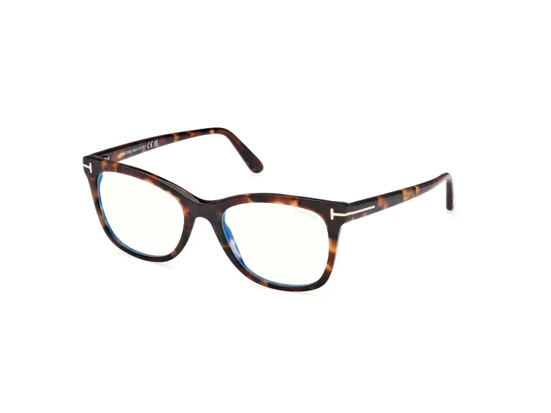 TOM FORD Donna FT5986-B 52 Montature da vista Acetato Havana Squadrata Normale