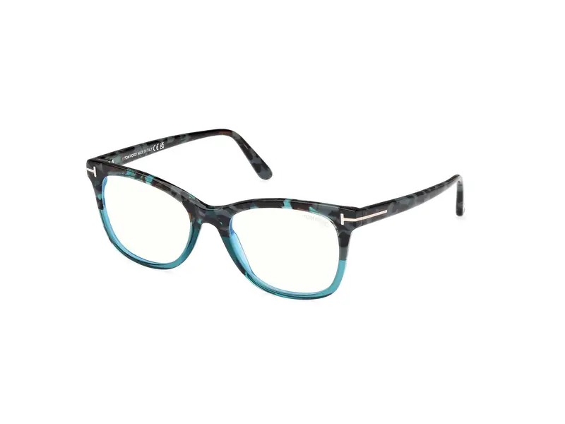 TOM FORD Donna FT5986-B 55 Montature da vista Acetato Havana Squadrata Normale
