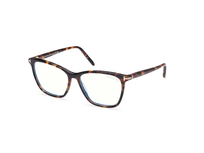 TOM FORD Donna FT5989-B 52 Montature da vista Acetato Havana Squadrata Normale