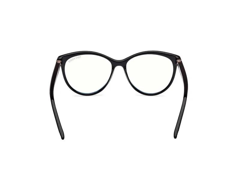 TOM FORD Donna FT5990-B 1 Montature da vista Acetato Nero Rotonda Normale miniatura 3