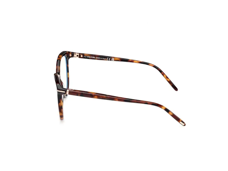 TOM FORD Donna FT5990-B 52 Montature da vista Acetato Havana Rotonda Normale miniatura 2