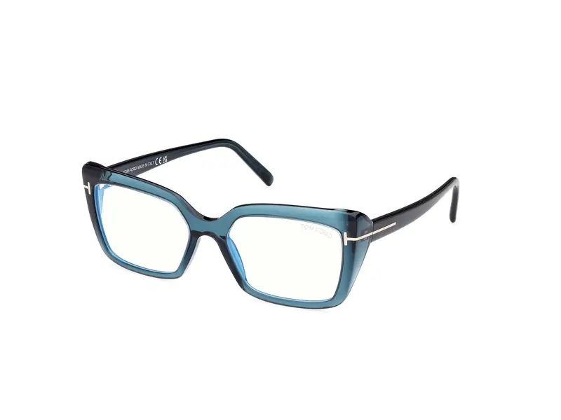 TOM FORD Donna FT5991-B 92 Montature da vista Acetato Blu  Squadrata Normale