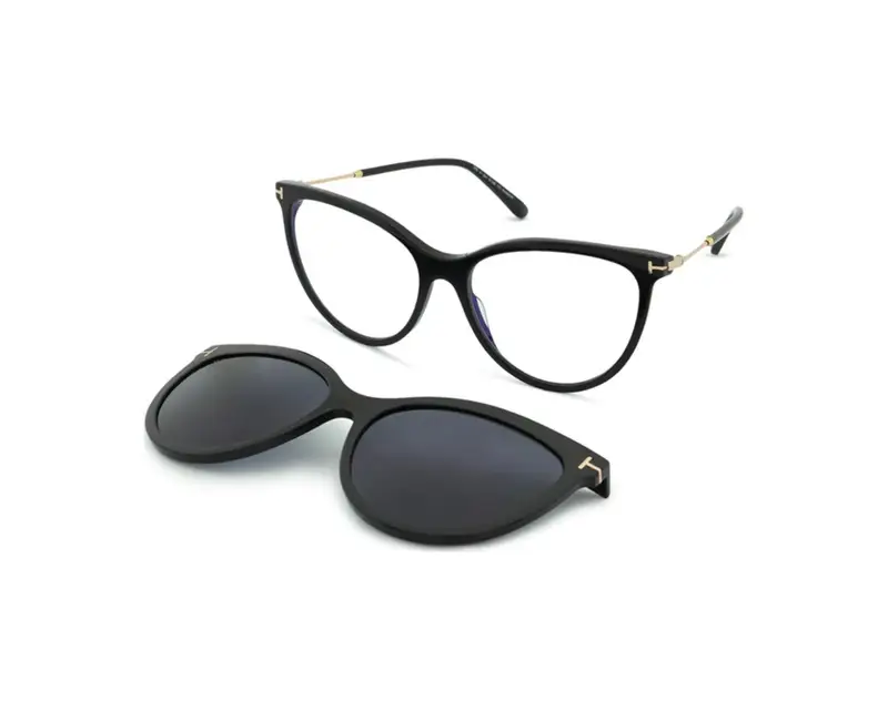 TOM FORD Donna FT5994-B 1 Montature da vista Acetato Nero  Cat Eye Normale