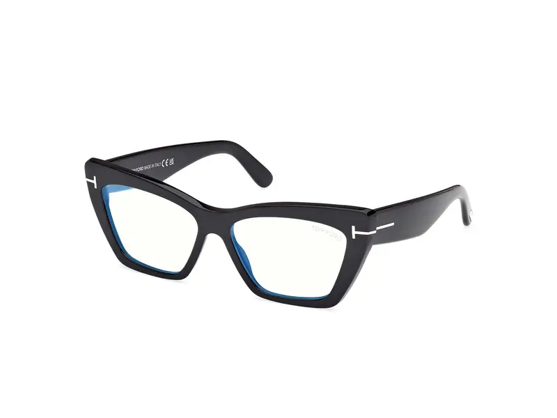 TOM FORD Donna FT6026-B 1 Montature da vista Acetato Nero  Cat Eye Normale