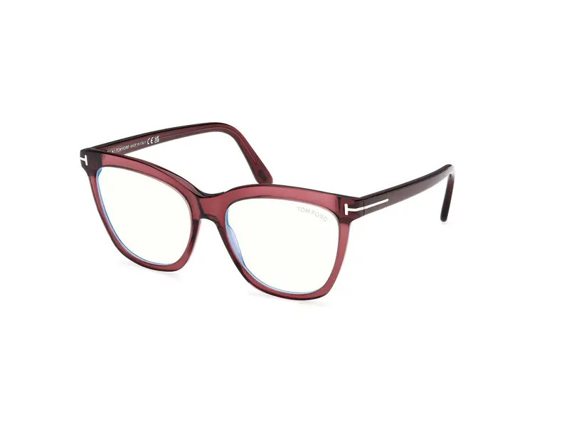 TOM FORD Donna FT6042-B 69 Montature da vista Acetato Bordeaux  Farfalla Normale