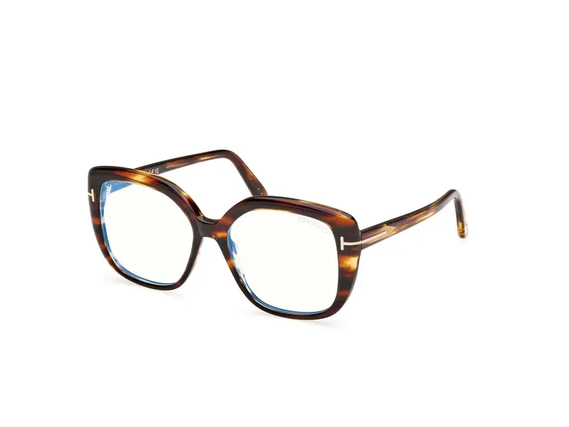 TOM FORD Donna FT6043-B 55 Montature da vista Acetato Havana  Squadrata Normale