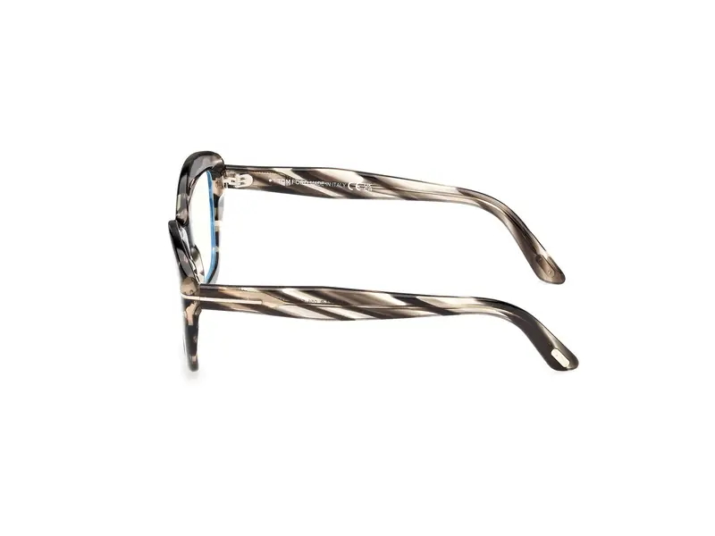 TOM FORD Donna FT6044-B 56 Montature da vista Acetato Havana Geometrica Normale miniatura 2