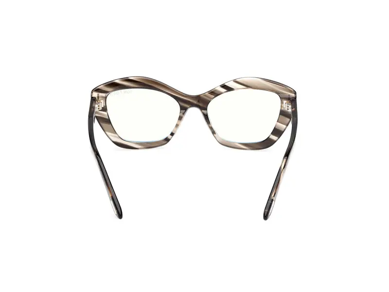 TOM FORD Donna FT6044-B 56 Montature da vista Acetato Havana Geometrica Normale miniatura 3
