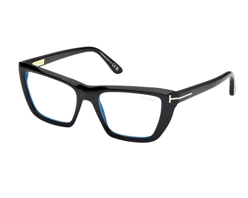 TOM FORD Donna FT6047-B 1 Montature da vista Acetato Nero  Cat Eye Normale