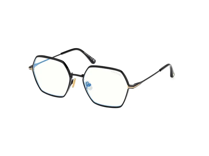 TOM FORD Donna FT6050-B 1 Montature da vista Metallo Nero  Geometrica Normale