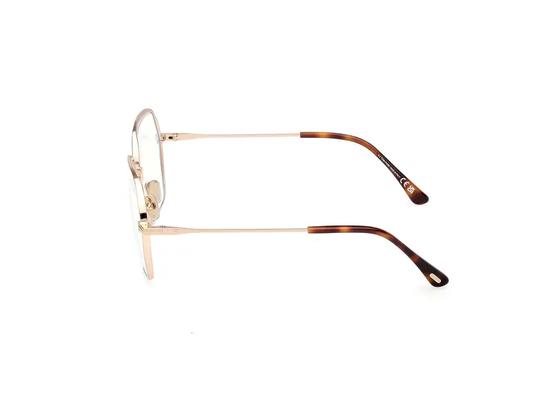 TOM FORD Donna FT6050-B 28 Montature da vista Metallo Oro Geometrica Normale miniatura 2