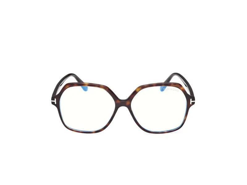 Donna FT6062-B 052 Montature da vista Acetato Havana Geometrica Normale miniatura 2