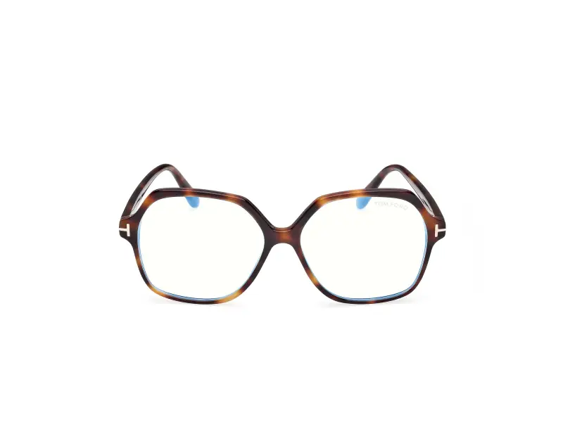 Donna FT6062-B 053 Montature da vista Acetato Havana Geometrica Normale miniatura 2