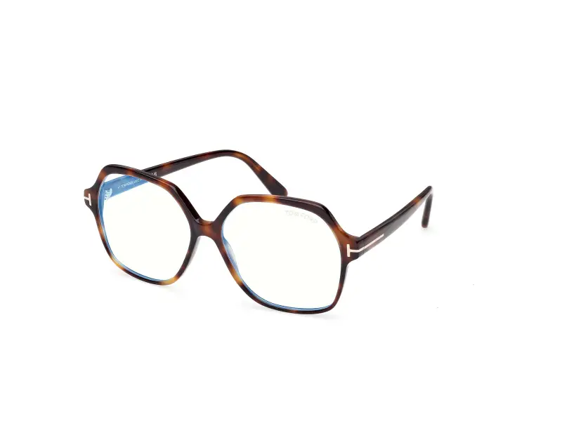 Donna FT6062-B 053 Montature da vista Acetato Havana Geometrica Normale