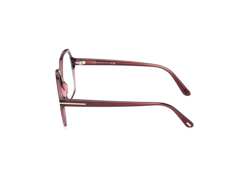 Donna FT6062-B 071 Montature da vista Acetato Bordeaux Geometrica Normale miniatura 3