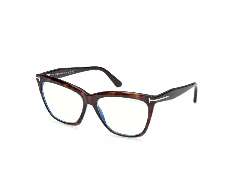 Donna FT6064-B 052 Montature da vista Acetato Havana Cat Eye Normale