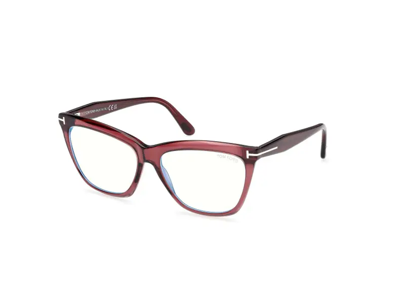 Donna FT6064-B 071 Montature da vista Acetato Bordeaux Cat Eye Normale