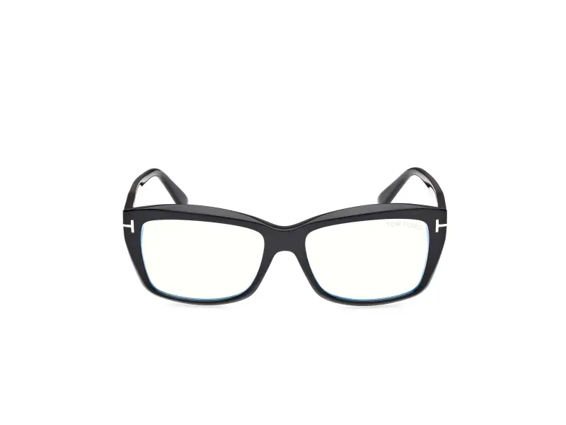 Donna FT6065-B 001 Montature da vista Acetato Nero Squadrata Normale miniatura 2