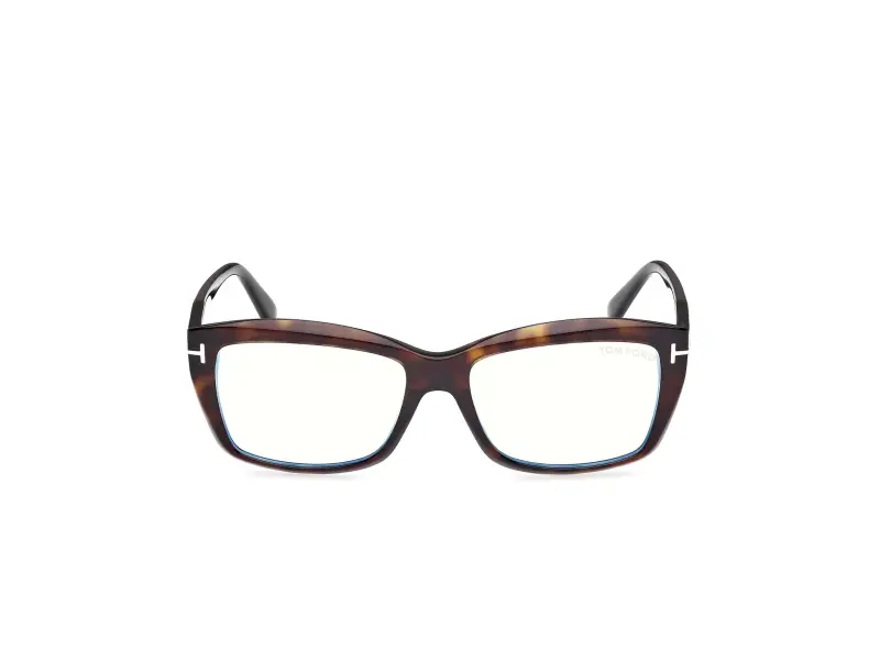 Donna FT6065-B 052 Montature da vista Acetato Havana Squadrata Normale miniatura 2