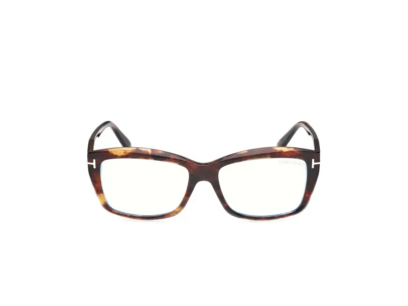 Donna FT6065-B 055 Montature da vista Acetato Havana Squadrata Normale miniatura 2