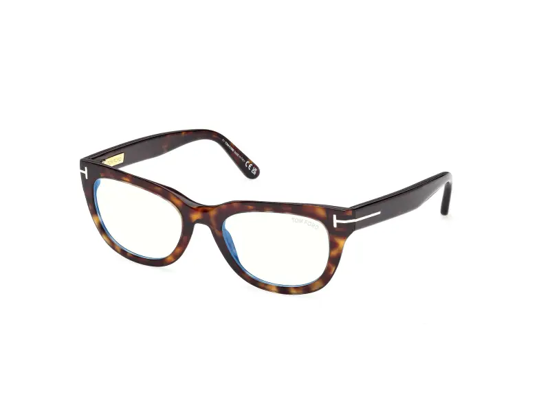 Donna FT6066-B 052 Montature da vista Acetato Havana Squadrata Normale