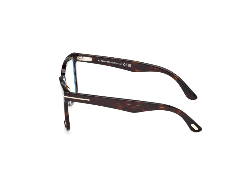 Donna FT6069-B 052 Montature da vista Acetato Havana Marrone Squadrata Normale miniatura 3