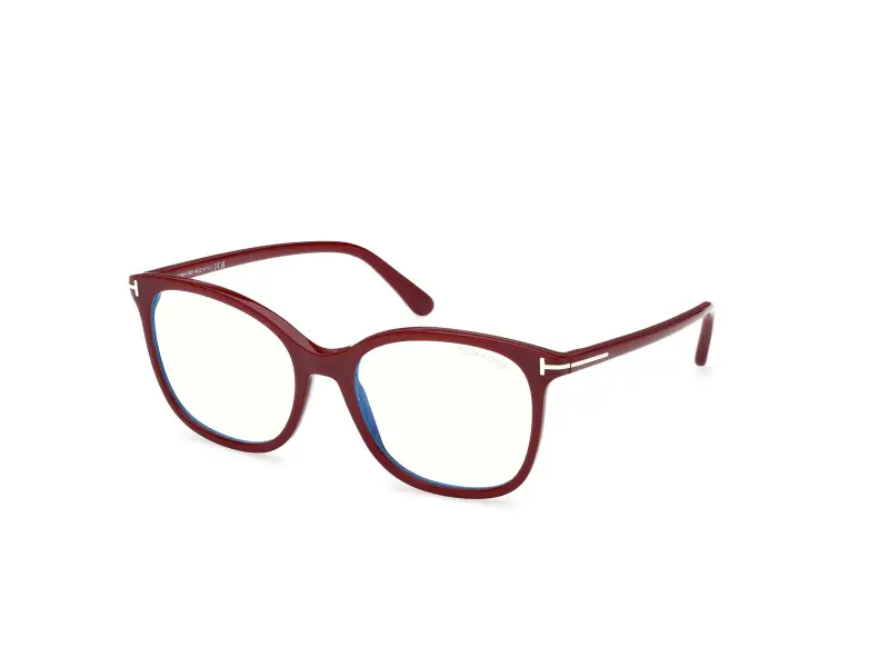 Donna FT6089-B 069 Montature da vista Acetato Bordeaux Squadrata Normale