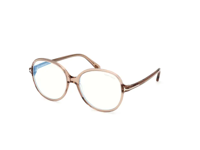Donna FT6090-B 045 Montature da vista Acetato Marrone Rotonda Normale