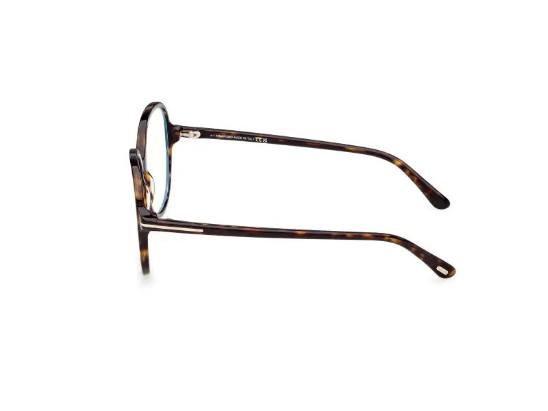 Donna FT6090-B 052 Montature da vista Acetato Havana Rotonda Normale miniatura 3