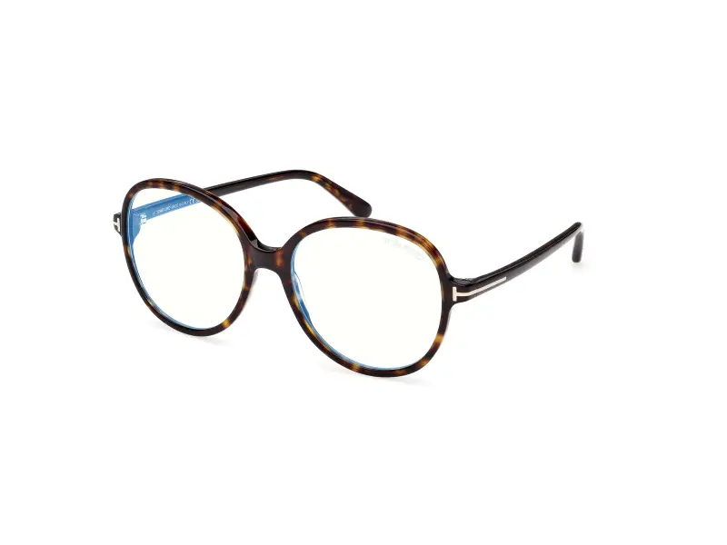 Donna FT6090-B 052 Montature da vista Acetato Havana Rotonda Normale