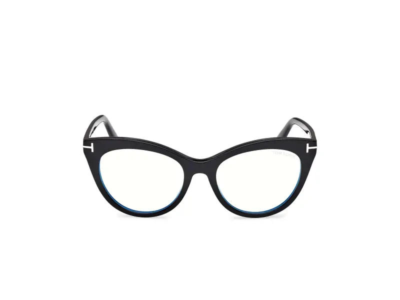 Donna FT6091-B 001 Montature da vista Acetato Nero Cat Eye Normale miniatura 2
